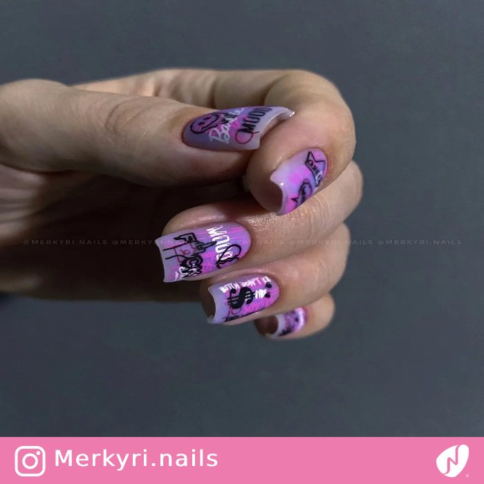 Trippy Street Art Nails